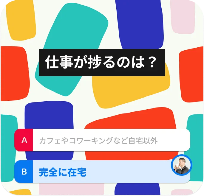 仕事が捗るのは？