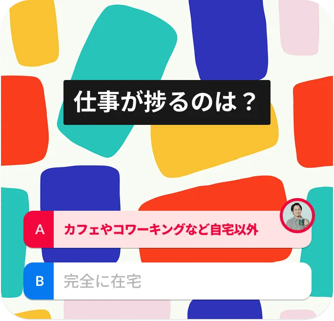 仕事が捗るのは？